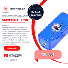 RED SPIDER - PACCHI BATTERIE 12 VOLT - SENZA BMS