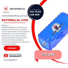 Servizio Ricellaggio/Creazione pacchi batterie 24 Volt - 24 Volt 17,4A 418 W/h